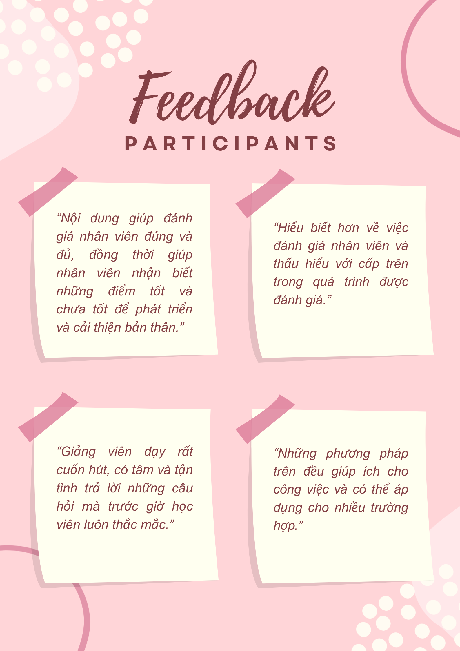 SUMIDEN VIỆT NAM – CẢM NGHĨ SAU KHÓA HỌC NÂNG CAO KỸ NĂNG ĐÁNH GIÁ NHÂN VIÊN